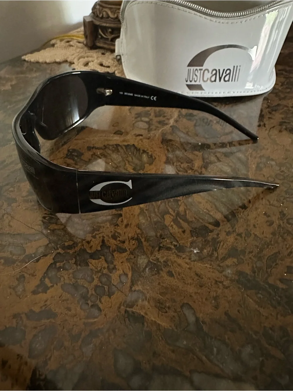 Just Cavalli Black Shield Sunglasses